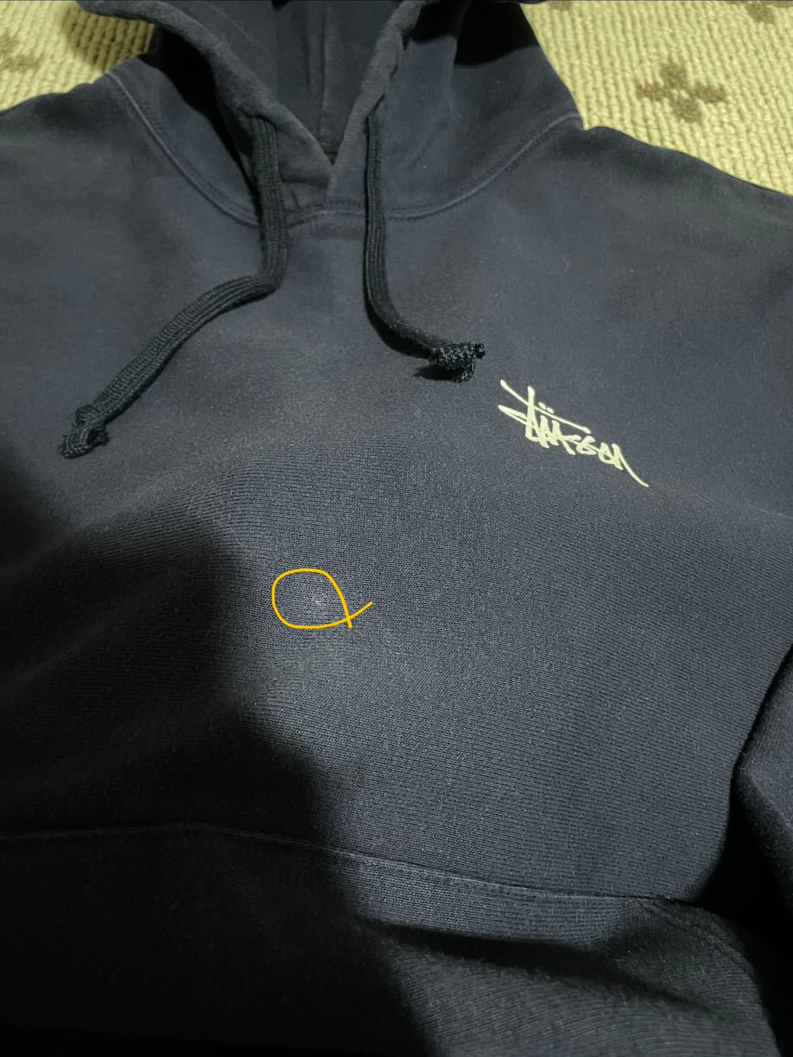 스투시 베이직 후드티 네이비 상품이미지6