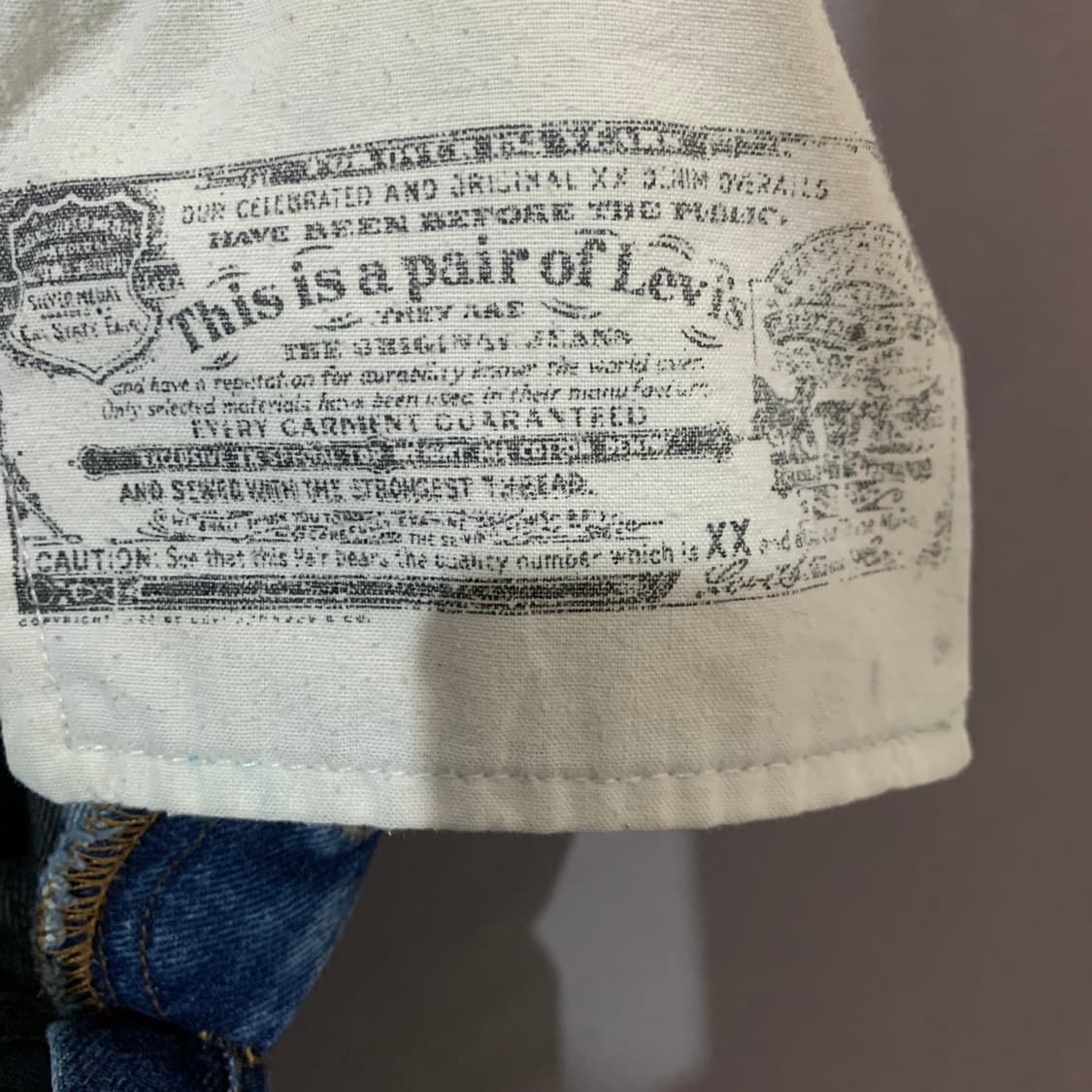 S 올드파크 리바이스 리메이크 절개 데님 청바지 상품이미지6