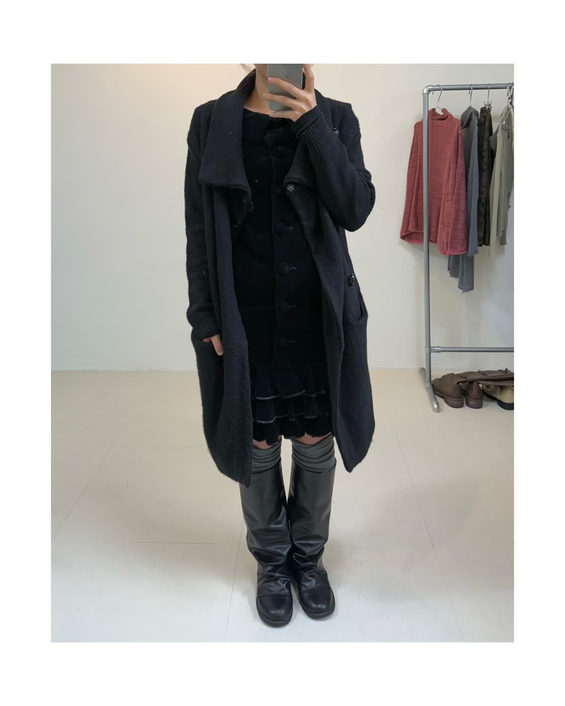빈티지 울 혼방 가디건 상품이미지1