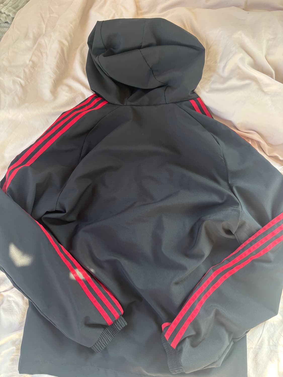 (🚨희귀) 아디다스 카타르 월드컵 2022 트랙 집업 블랙 레드 삼선 상품이미지4