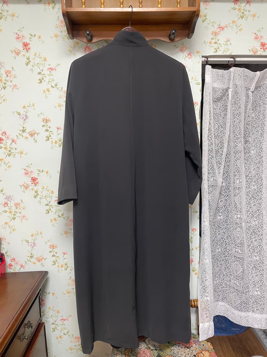 미니멀 블랙 롱 자켓 코트 상품이미지2