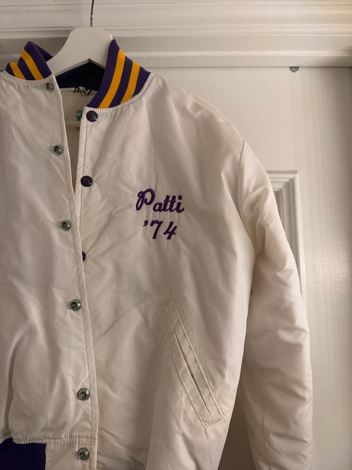 빈티지 화이트 스타디움 자켓 상품이미지2