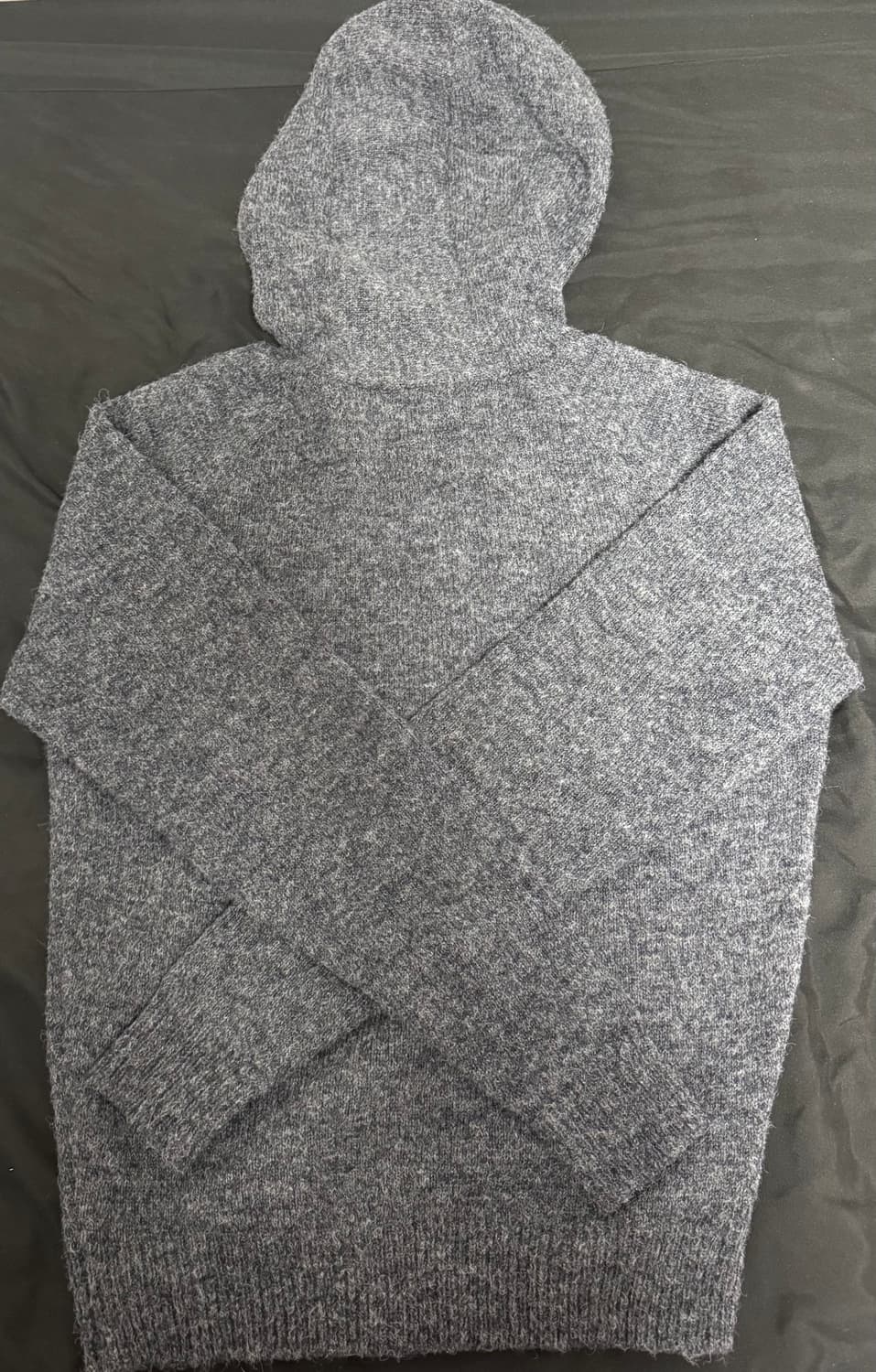 해칭룸 베이직 니트 후드 차콜 (2) 상품이미지4