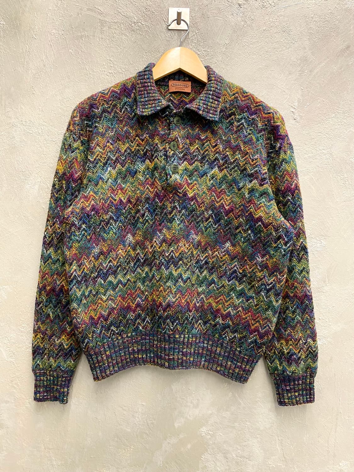 [48] 90s MISSONI 미쏘니 이태리 메이드 에스닉 울 니트 상품이미지1