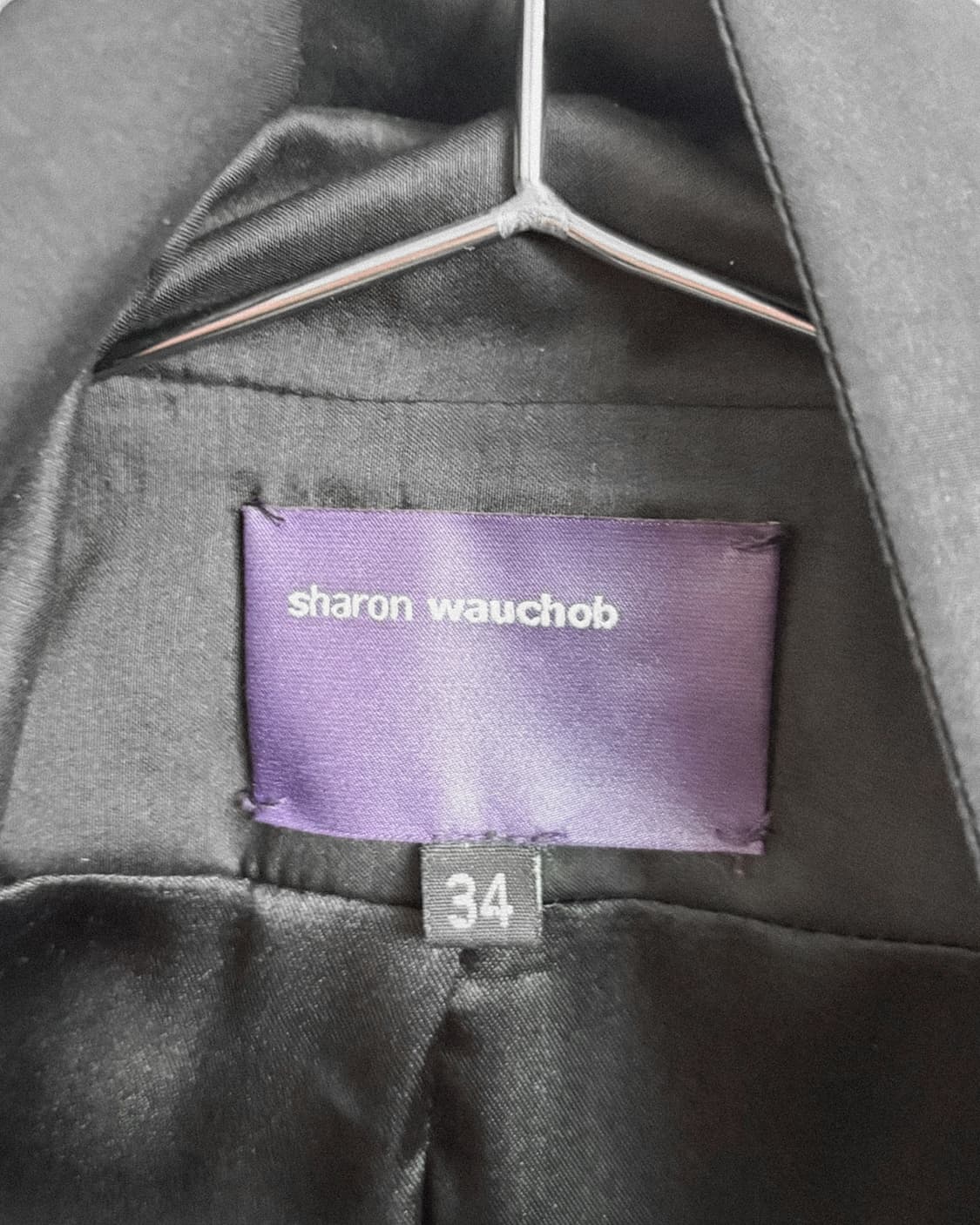 샤론 워숍 사선버튼 셔링슬리브 레더 펜싱자켓 상품이미지7