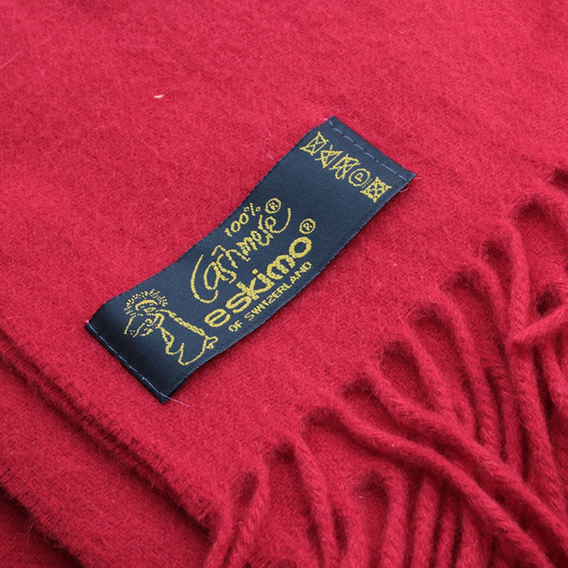 에스키모 레드 캐시미어 머플러 상품이미지4