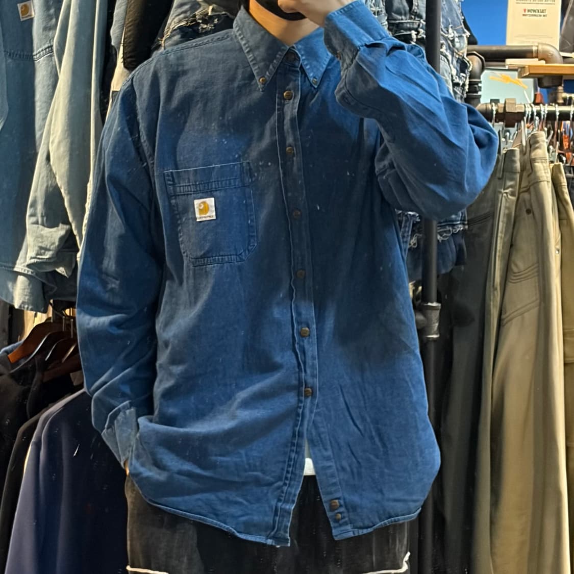 [NO.9] 칼하트 데님 긴팔셔츠 상품이미지3