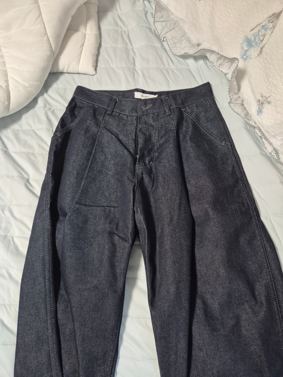 제로 원턱 데님 팬츠 인디고 M사이즈 상품이미지1