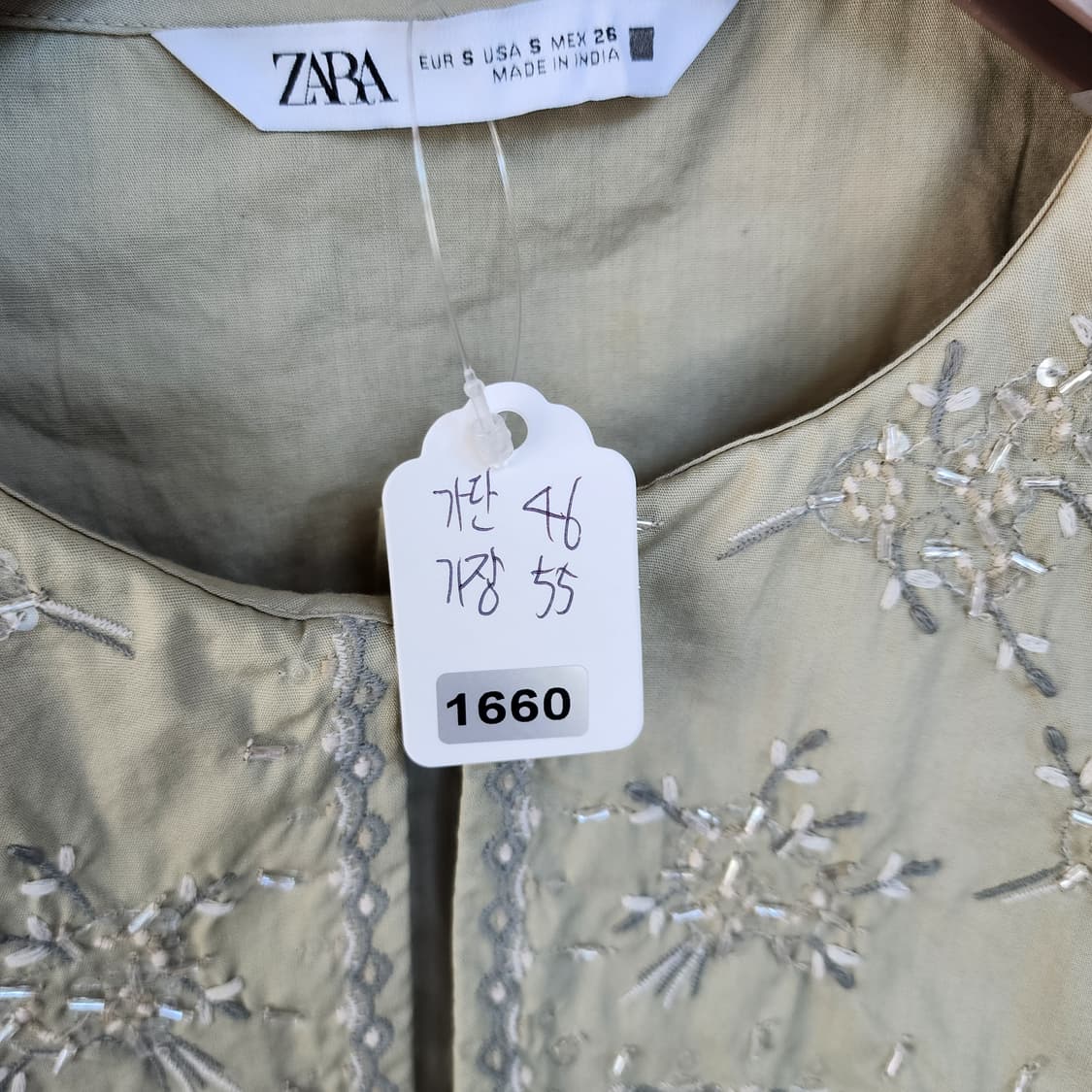 자라 자수 셔츠 블라우스 상품이미지10