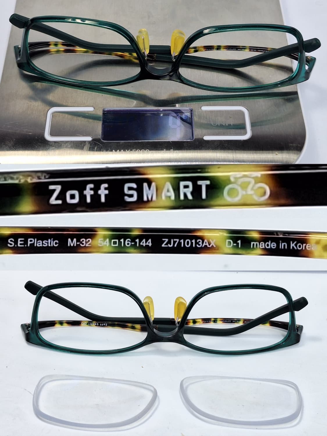 Zoff SMART 조프 스키니 울템 그린 호피 초경량 안경테 54mm 상품이미지7