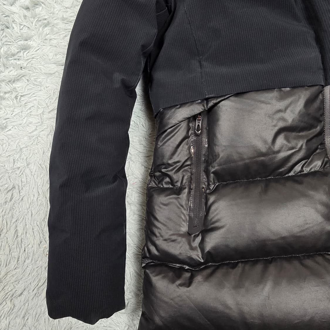 스파이더 여성 패널 롱패딩 블랙 S 상품이미지6