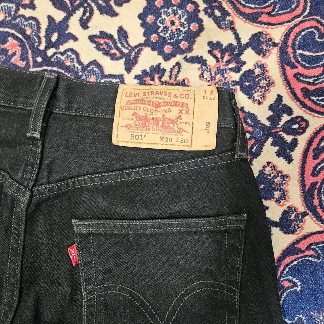 리바이스(Levis) 00's No.501 빈티지 블랙진 29 상품이미지5