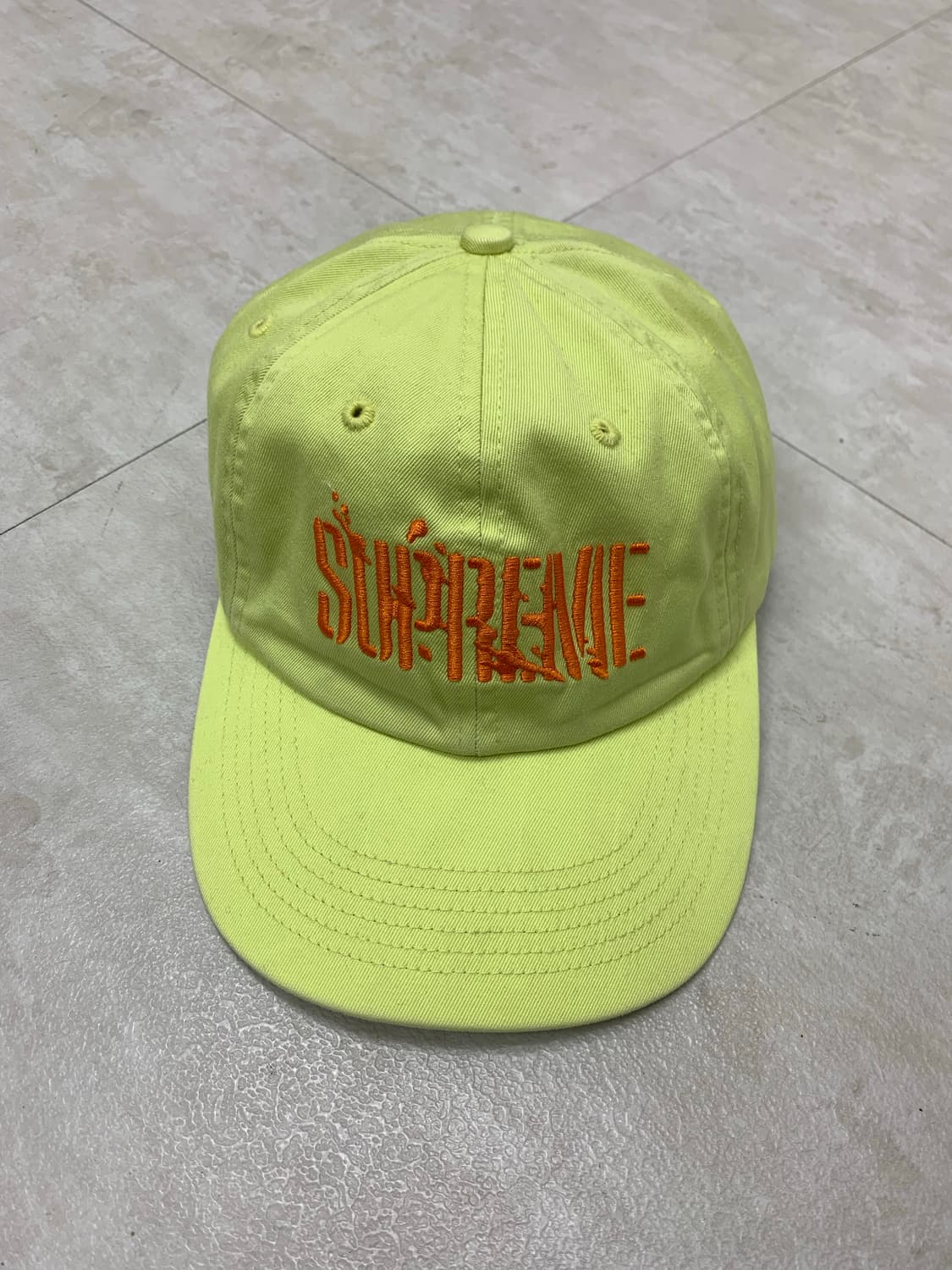 슈프림 25fw 형광 연두 볼캡 #300 상품이미지2