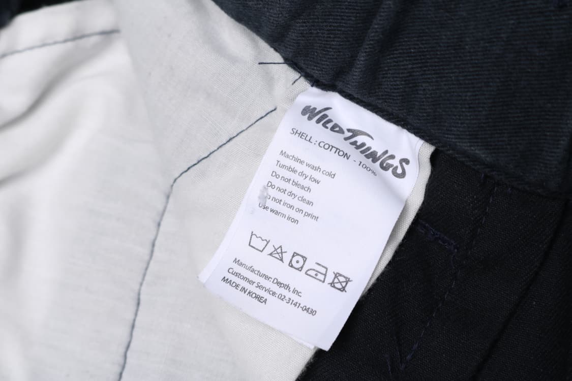 [XL] 와일드띵스 투턱 코튼 팬츠 상품이미지5