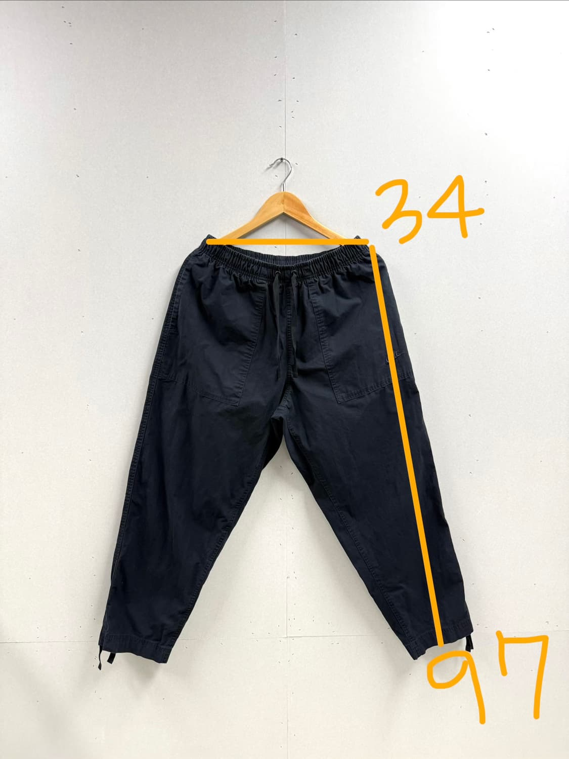 남성 L / 나이키  블랙 팬츠 조거팬츠 24년식 상품이미지3