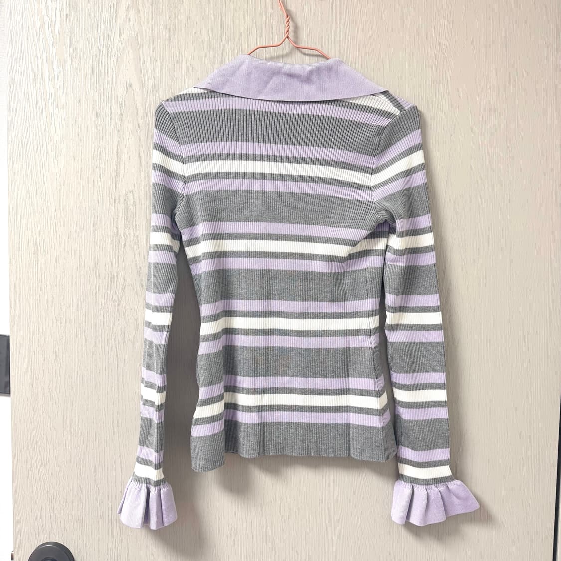 (s) 셀프포트레이트 스트라이프 니트 탑 상품이미지4