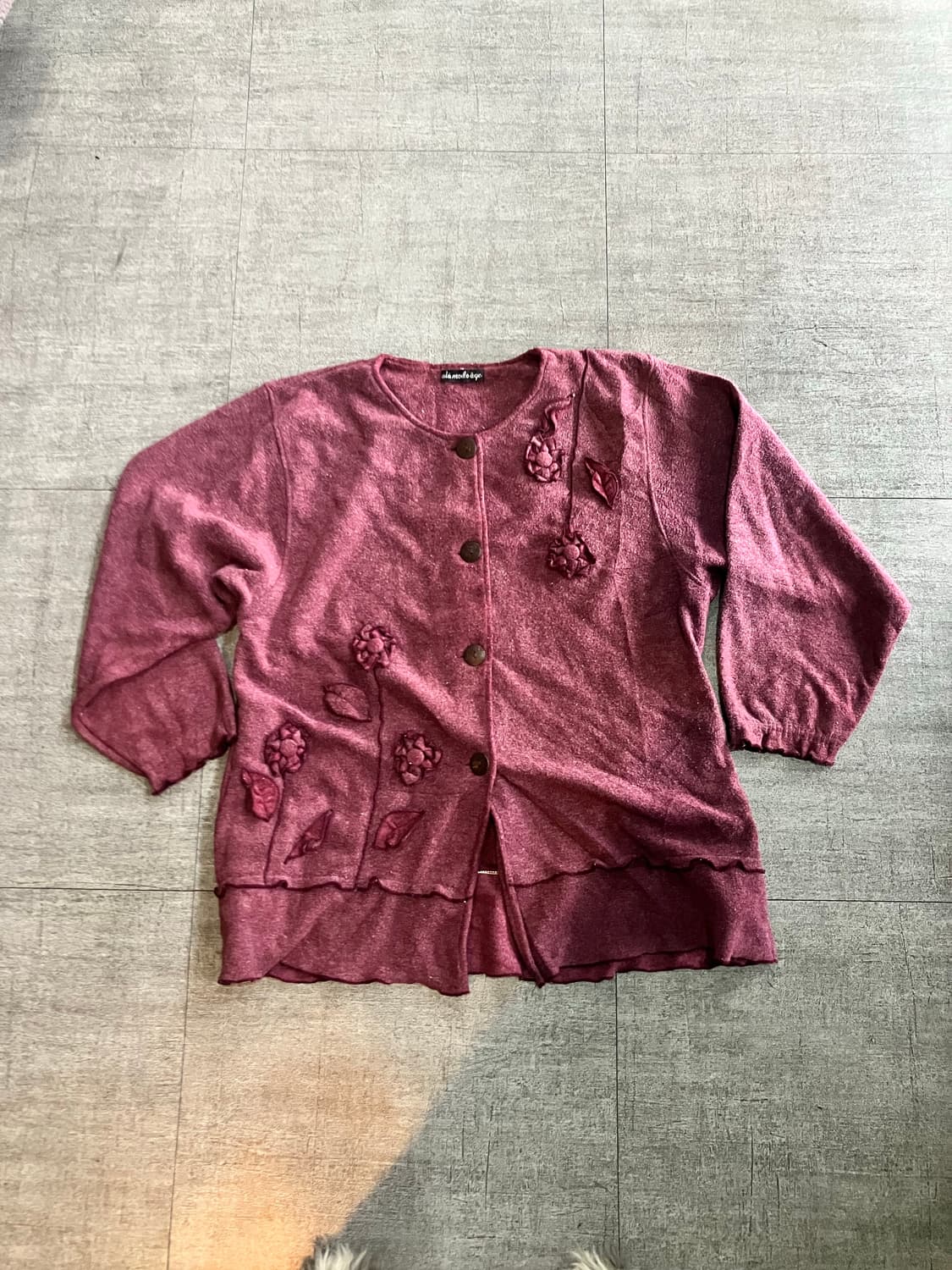 일본빈티지 Alamadeage 하구미모리걸 달천깔페어리 플라워벌룬자켓 상품이미지1