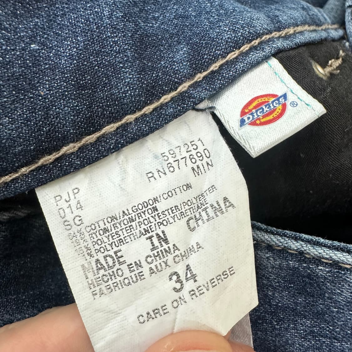 Dickies 디키즈 데님 청바지 팬츠 34.5인치 상품이미지9