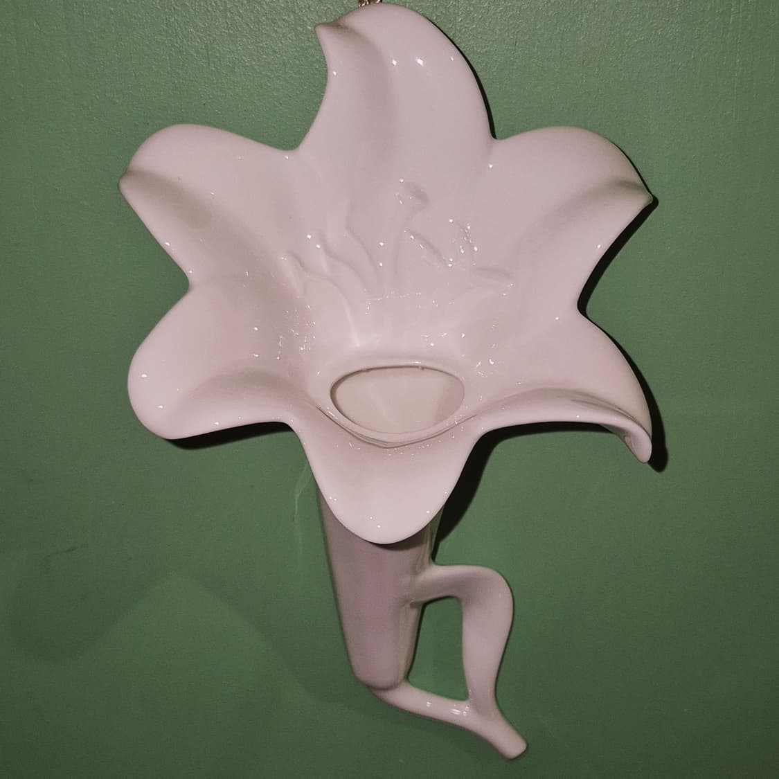 80s 나루미 본차이나 백합 벽걸이 꽃병 상품이미지7