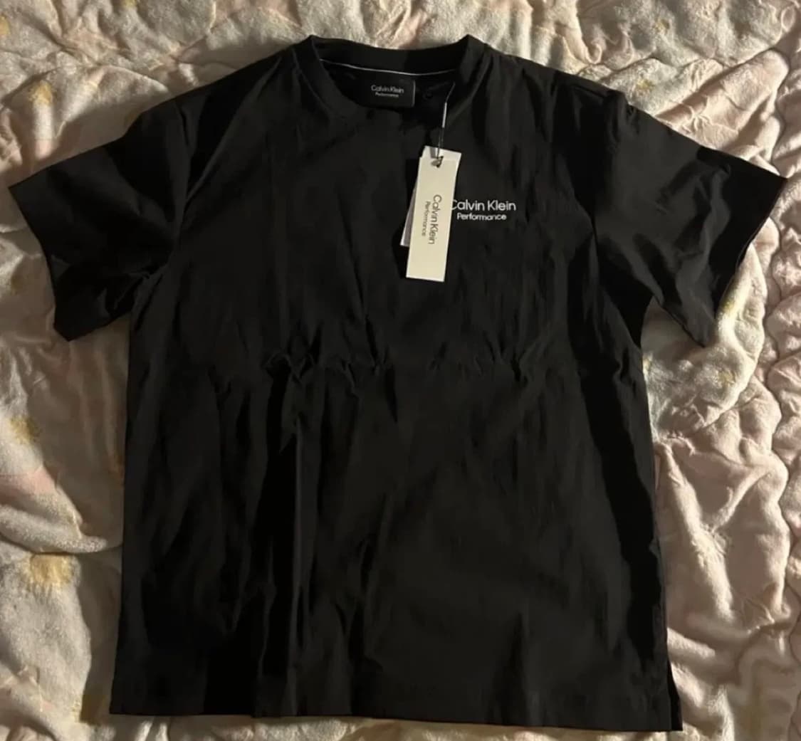 [새상품 정품] 캘빈클라인 우븐피스테 반팔티 상품이미지1