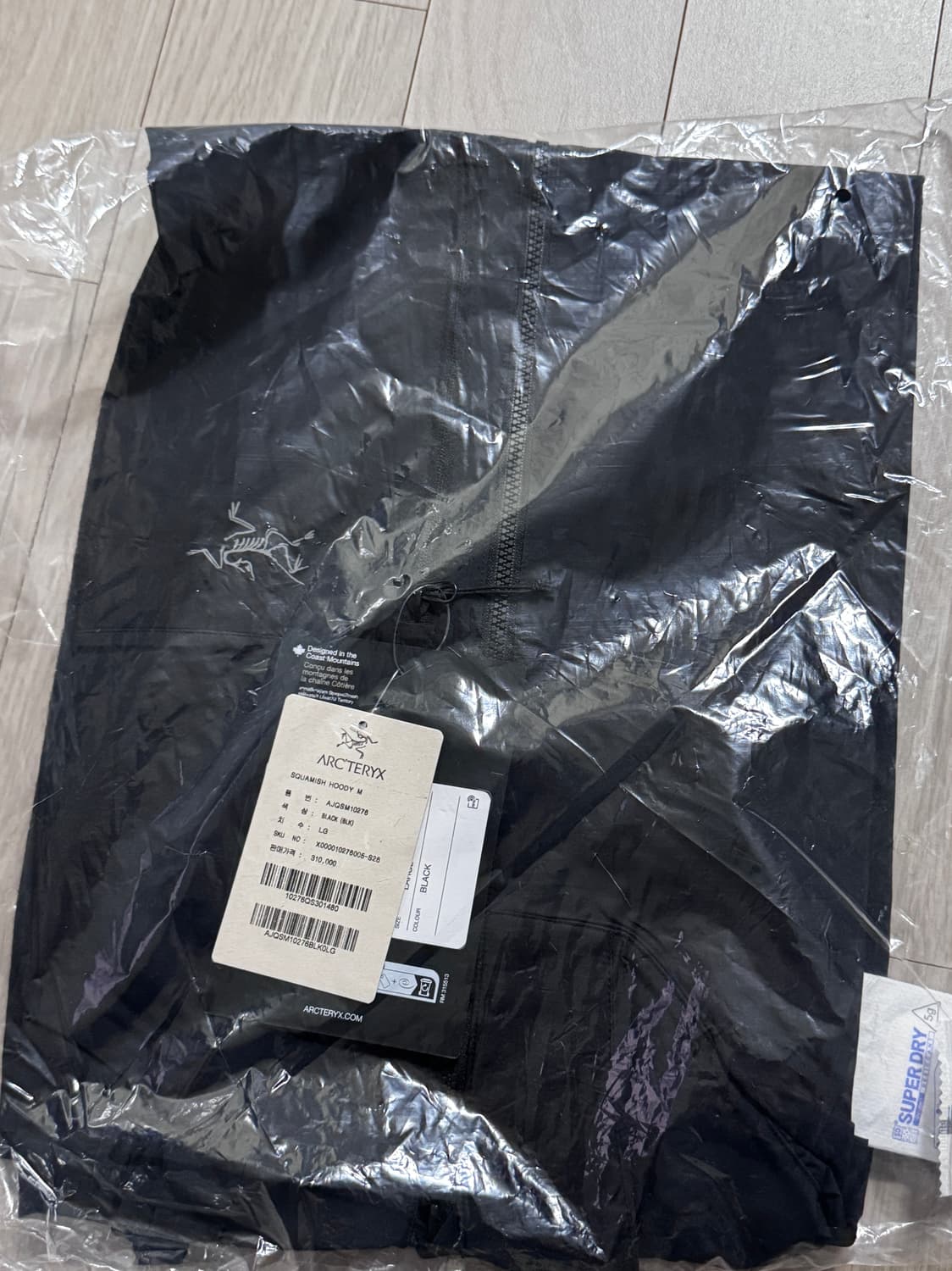 아크테릭스 26ss 스쿼미시 L 블랙 상품이미지1