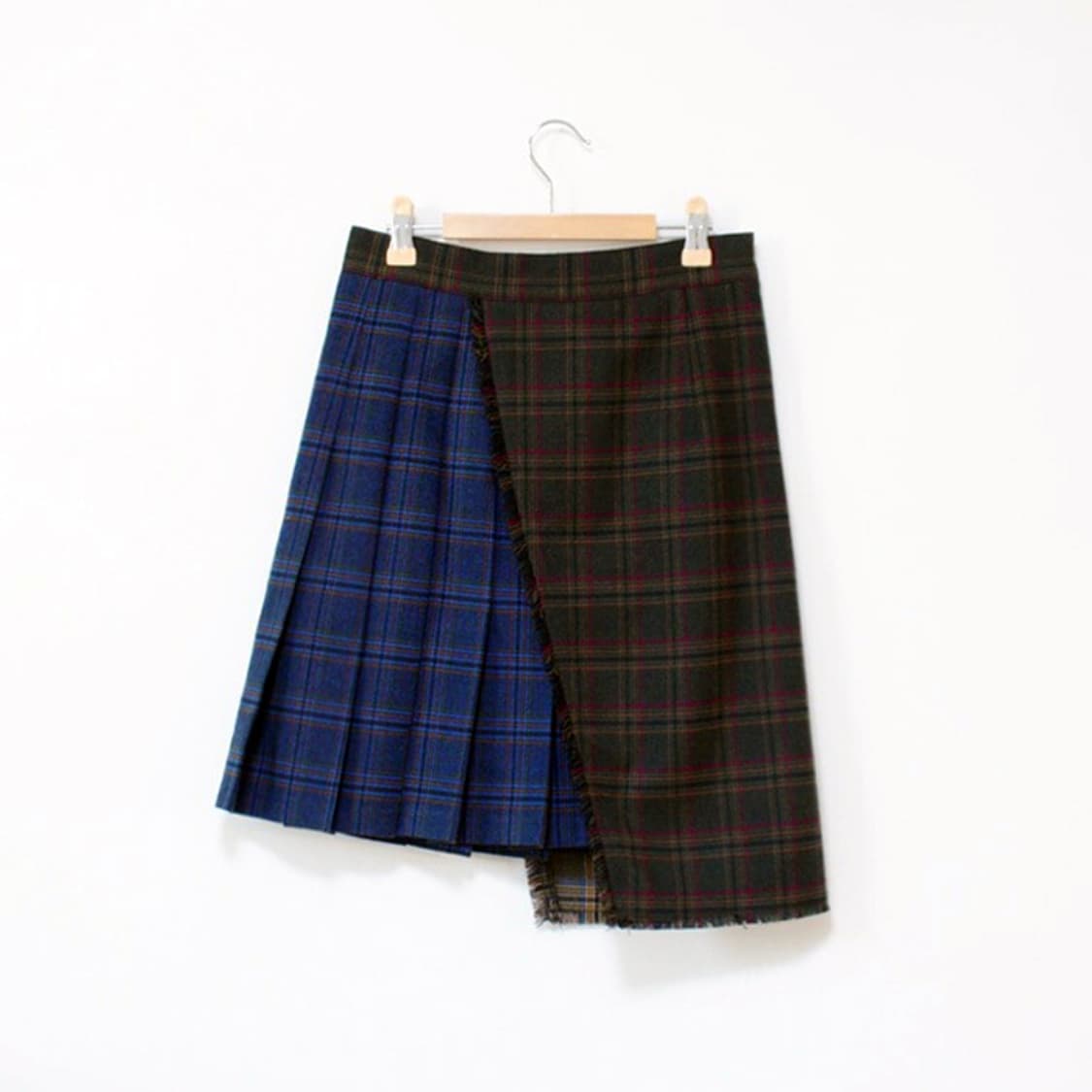 니어앤디어(Near&Dear) 체크 콤비 플리츠 스커트 55 상품이미지4