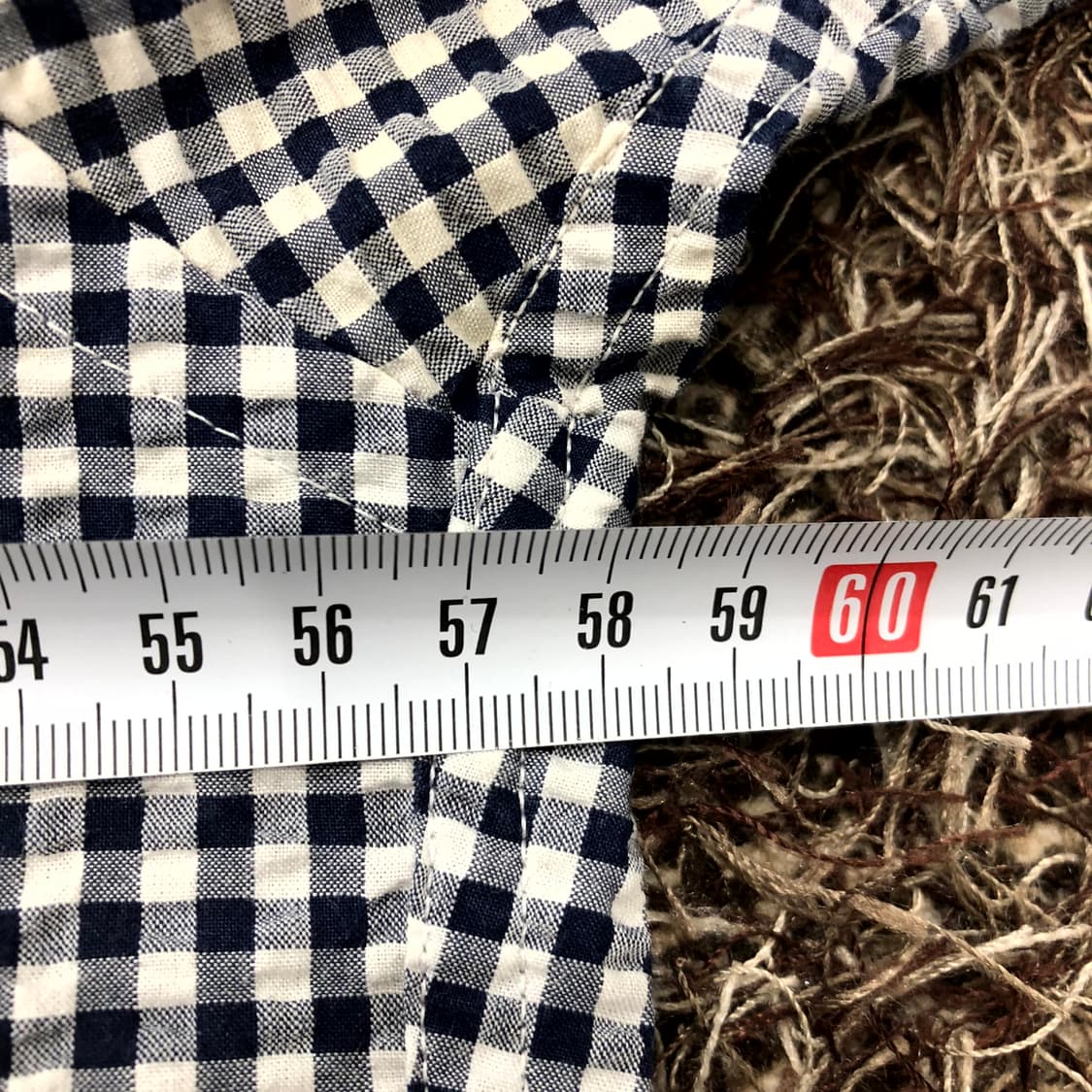  XL 유니클로 체크 시어서커 반팔 셔츠 상품이미지5