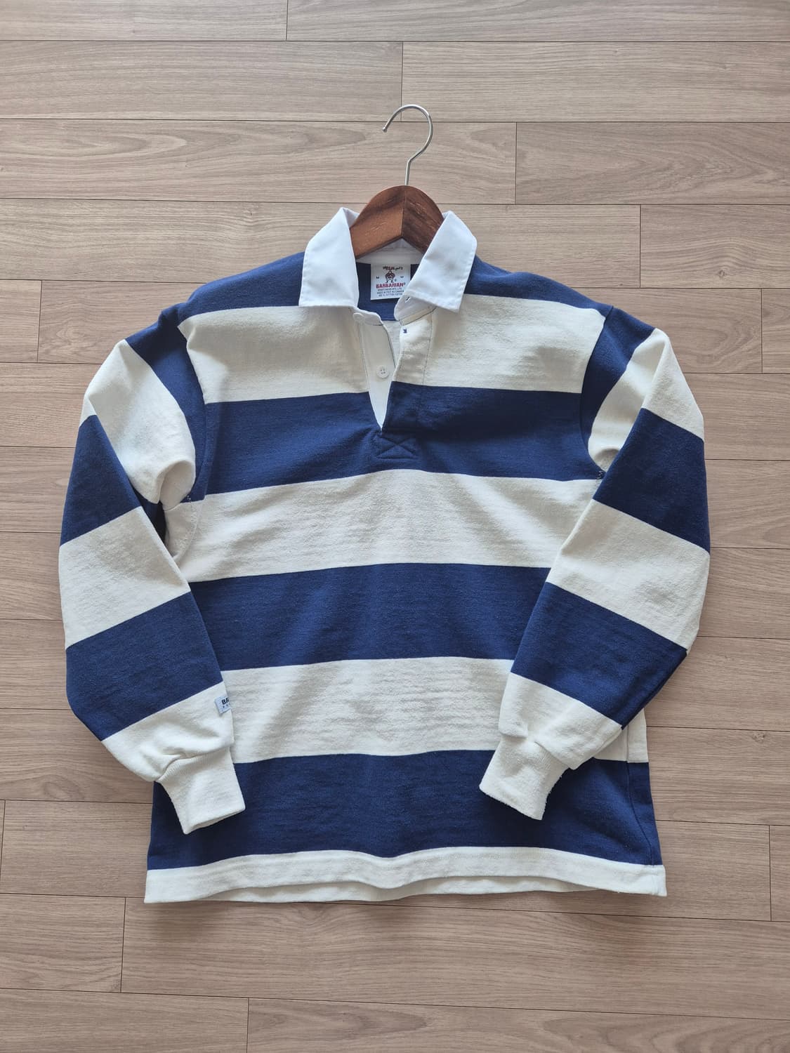 바바리안 스포츠웨어 Ocean/Ivory 럭비셔츠 상품이미지1