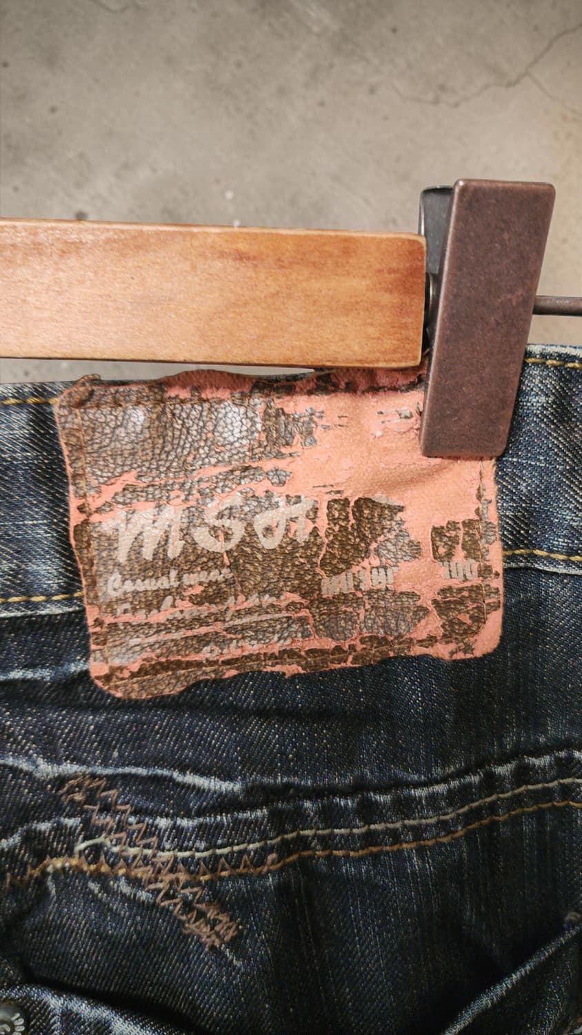 JAPAN 빈티지 MU SHENG HUO 데미지 워싱 청바지 상품이미지6