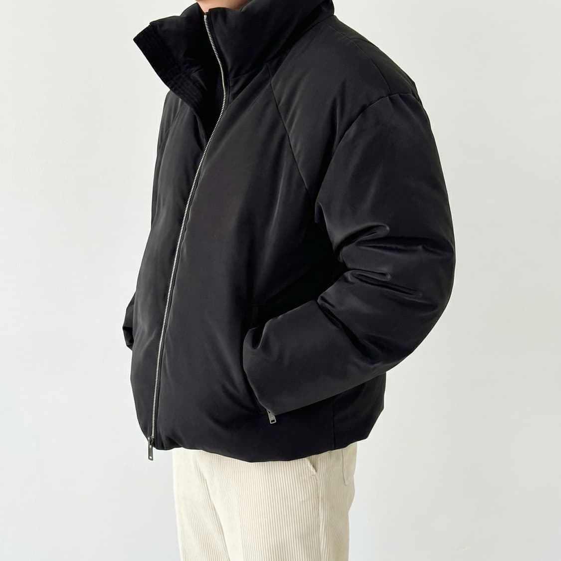 헝가리 구스 80:20 다운 블랙 L  (새상품) 상품이미지2