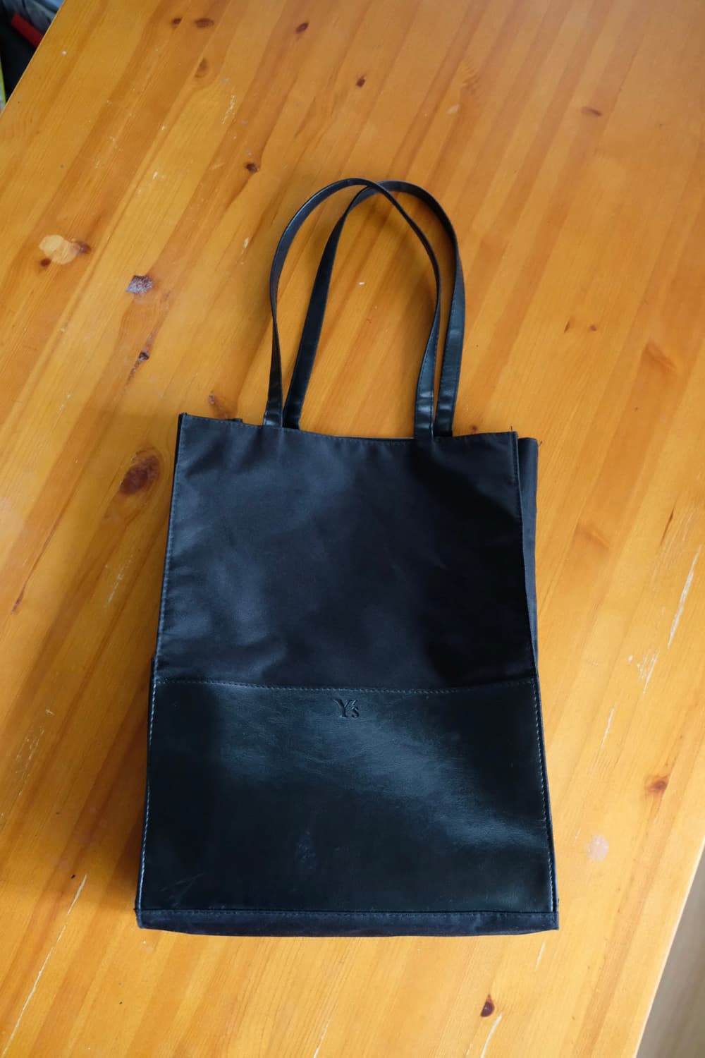 Y’s Leather Panel Nylon Tote Bag 상품이미지3