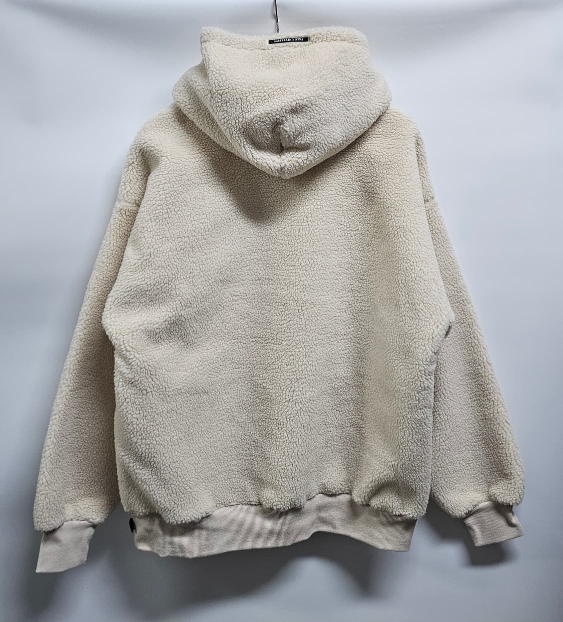 YALE 예일 뽀글이 후드티 아이보리 L 새상품 상품이미지2