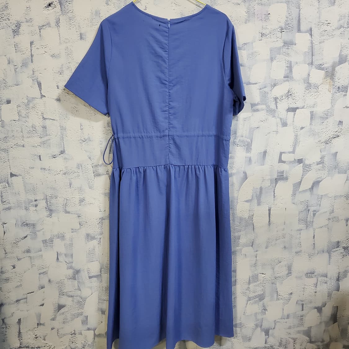 플라스틱 아일랜드 블루 셔링 롱 원피스  상품이미지2