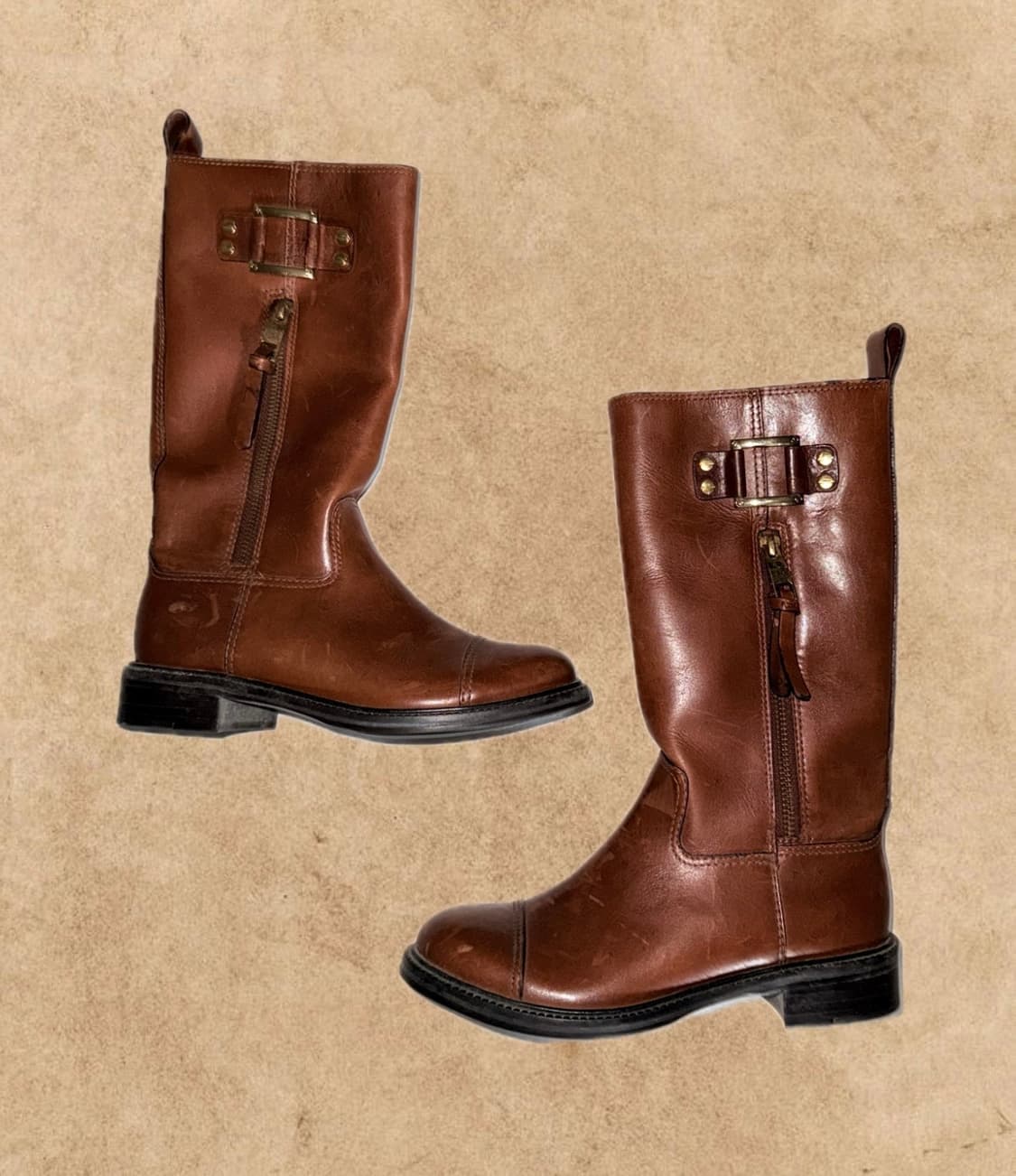 ꧁Tory Burch Leather Grace Boots꧂  상품이미지1