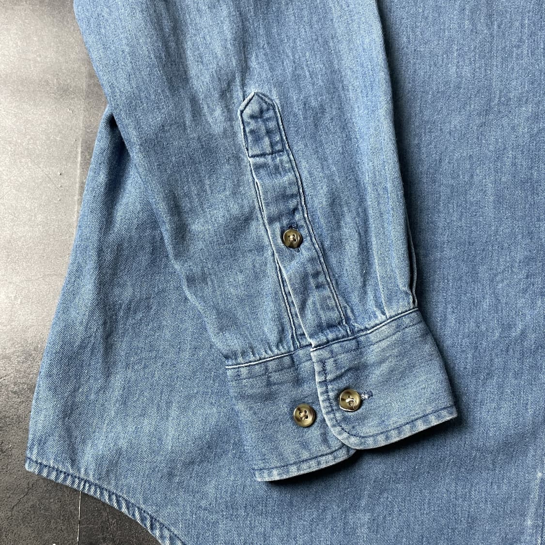 CLUB ROOM 클럽 룸 빈티지 다운버튼 코튼 데님 셔츠 A00708 상품이미지5