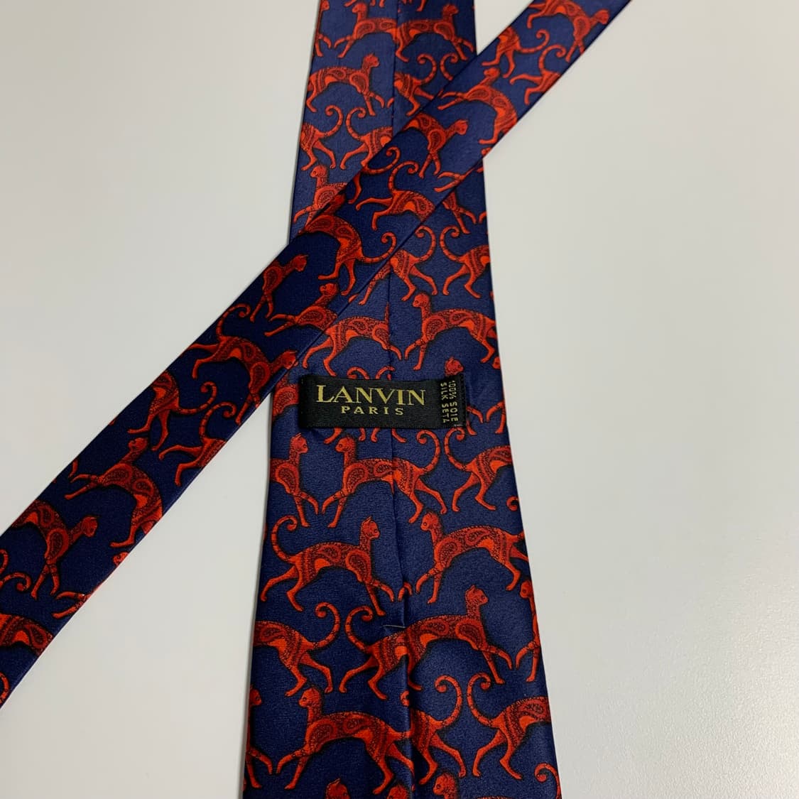 랑방(LANVIN) 명품넥타이 새상품급 A+등급 9.2cm 상품이미지5