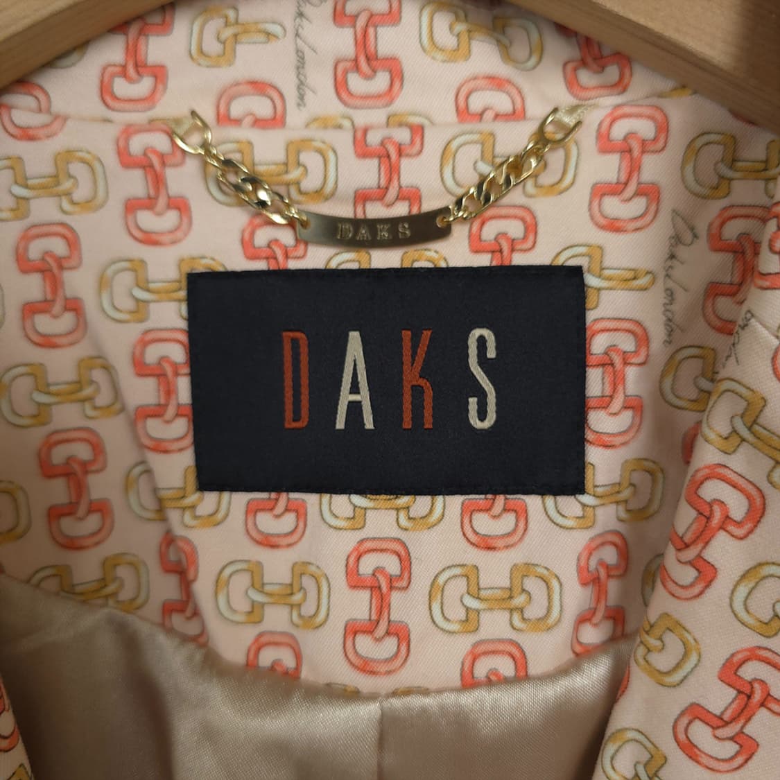 여성용 닥스 DAKS 체인 패턴 자켓 95 상품이미지6