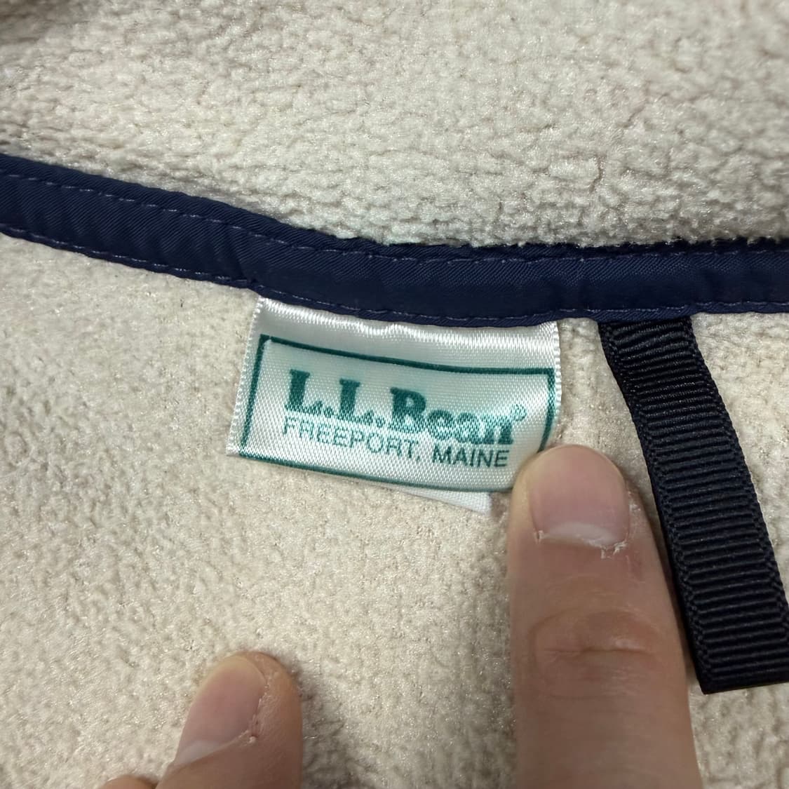 (105) 80s 엘엘빈 플리스 풀오버 아이보리 상품이미지8