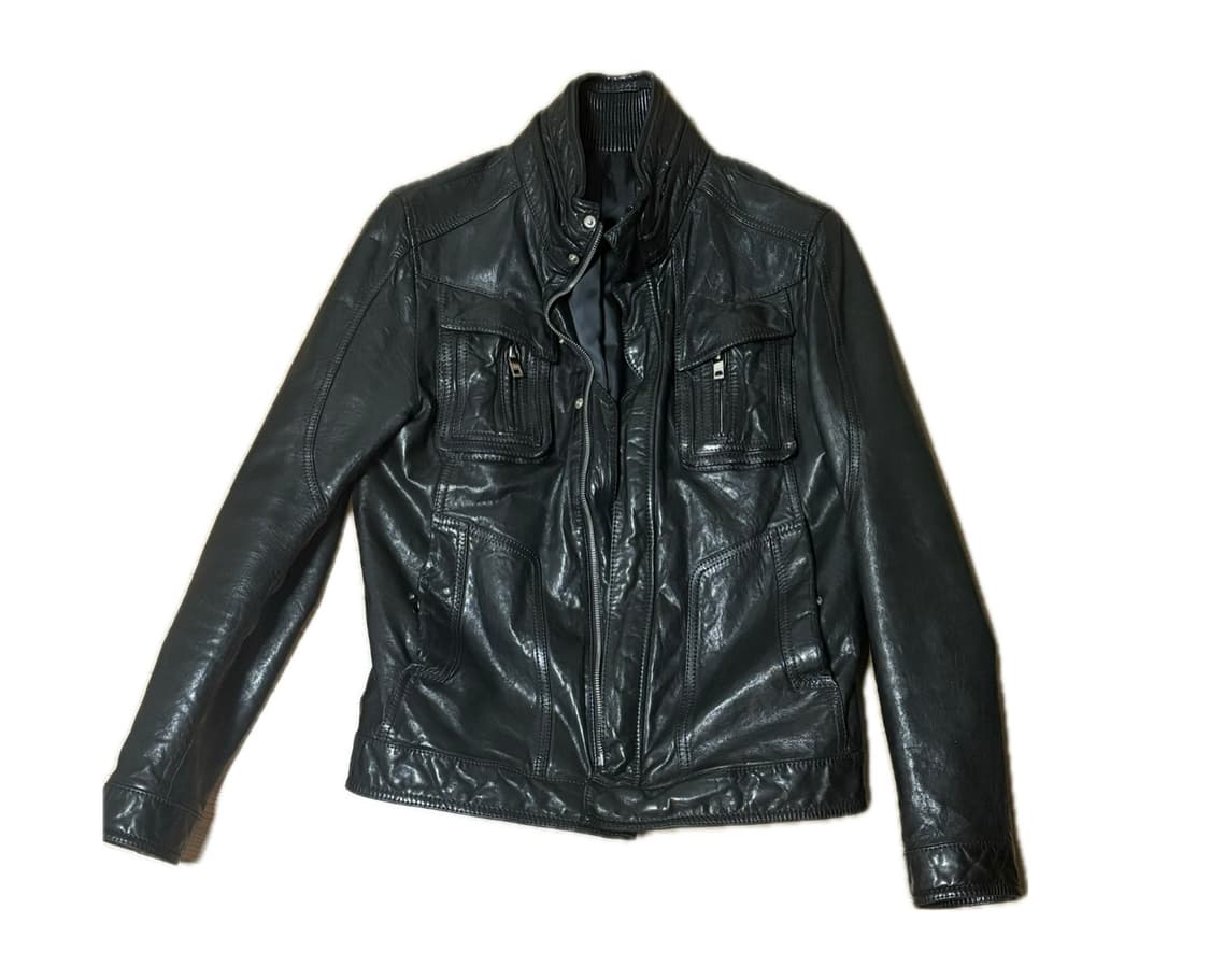 Lamskin seam leather jacket 상품이미지1