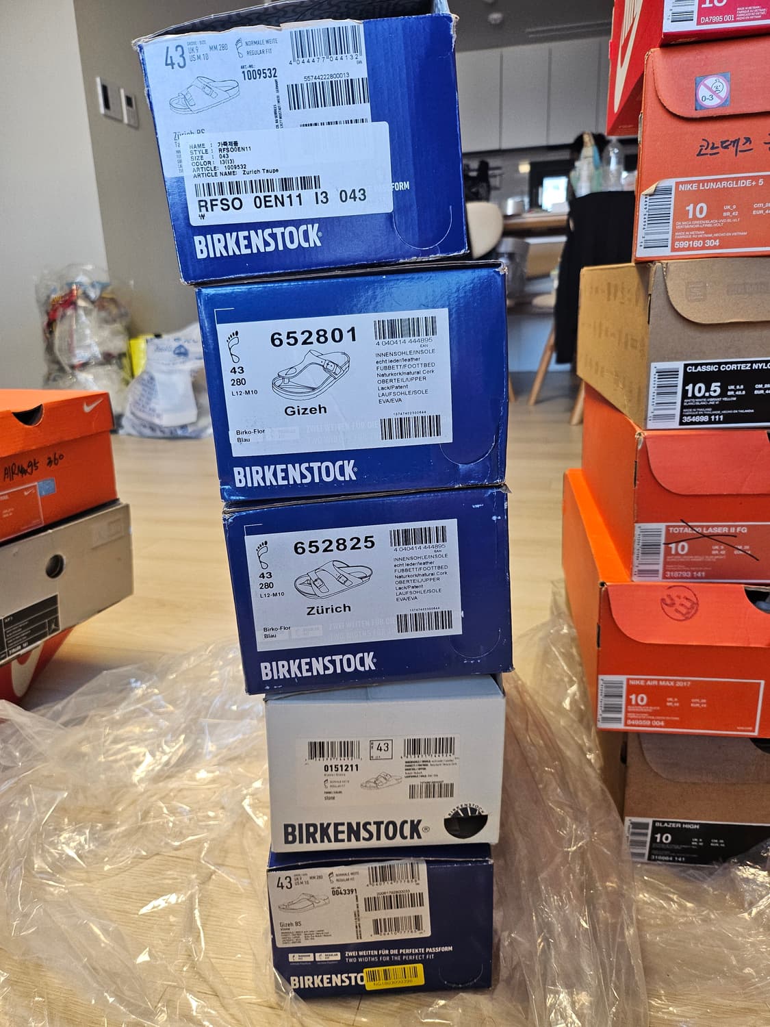 버켄스탁 블랙 스웨이드 샌들 280 상품이미지3