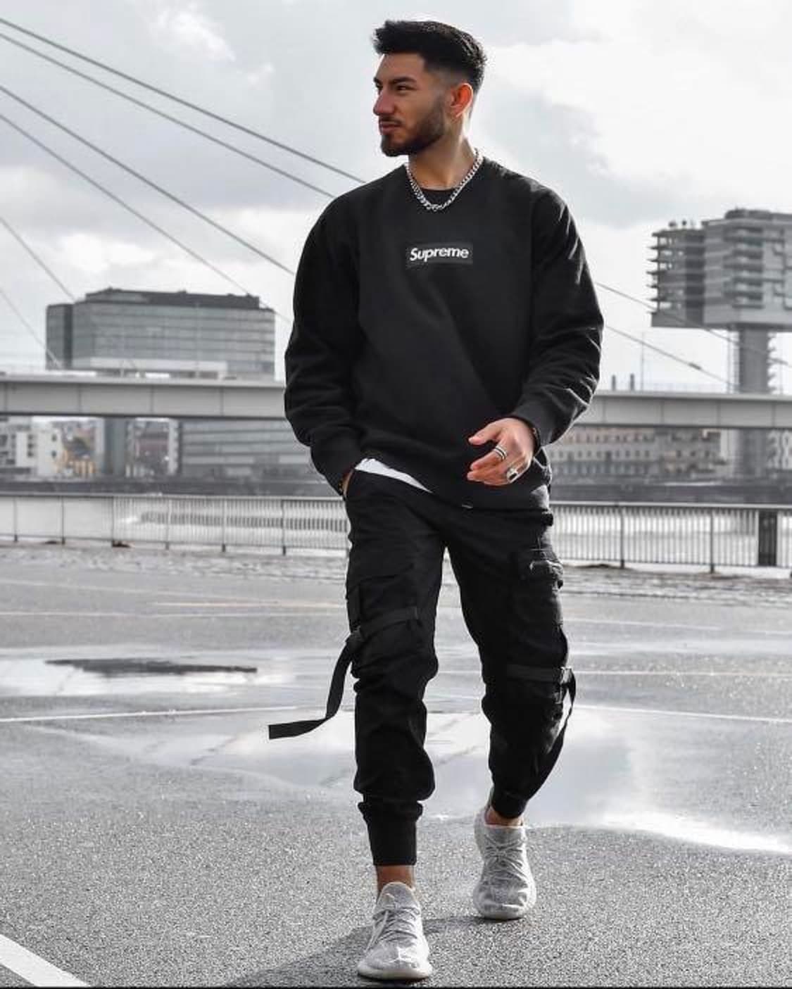 슈프림 15FW 박스로고 크루넥 블랙 상품이미지10