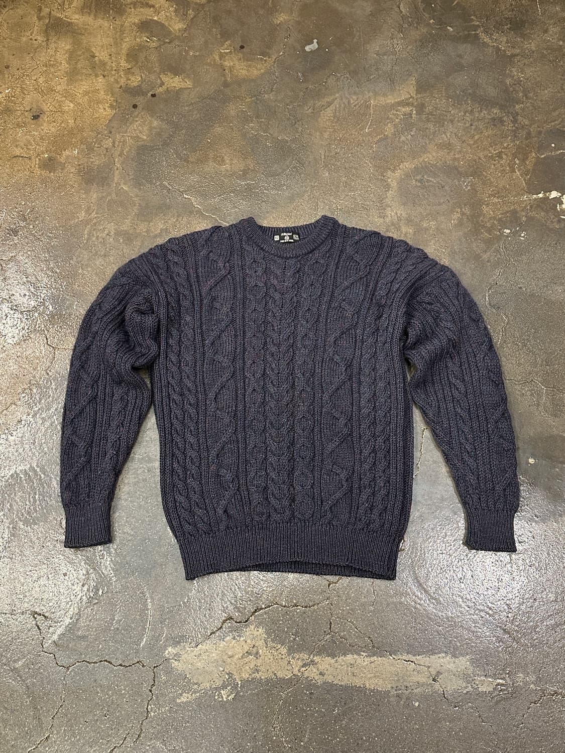 80s 세인트마이클 퓨어 울 피셔맨 니트 M 상품이미지1