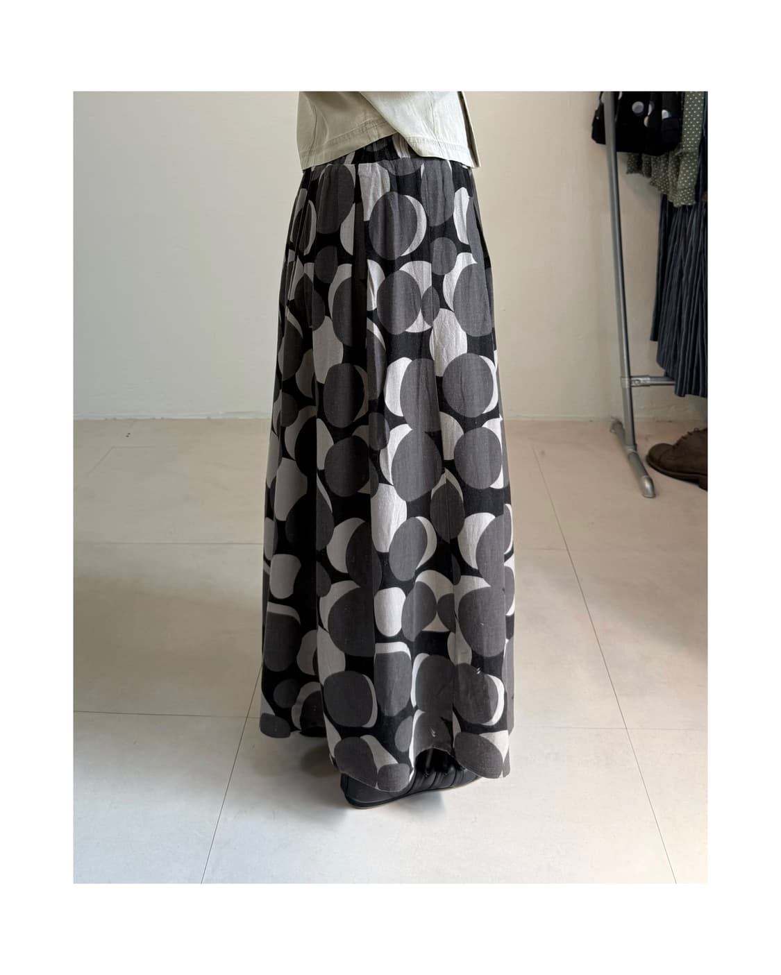 빈티지 도트 스커트 상품이미지2