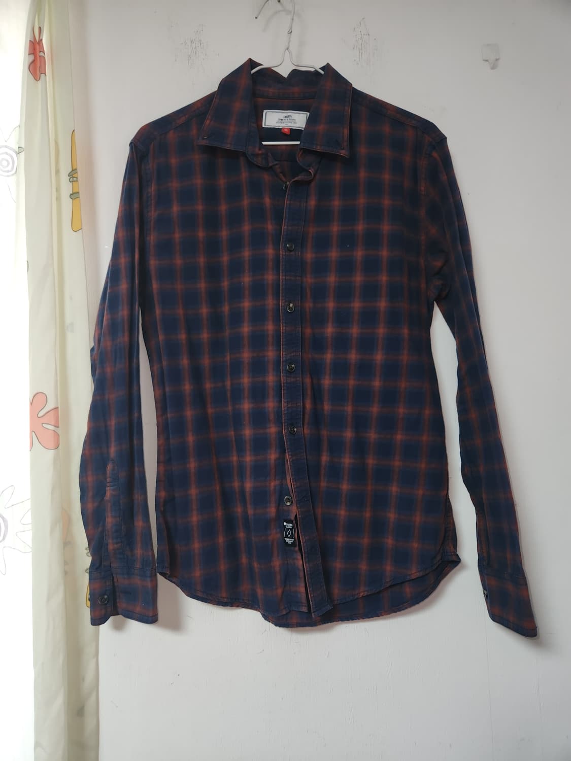 HUM 체크 슬림핏 셔츠 남방 95 상품이미지1