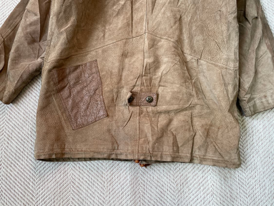 Inddio 빈티지 스웨이드 레더 헌팅 자켓 J03245 상품이미지7