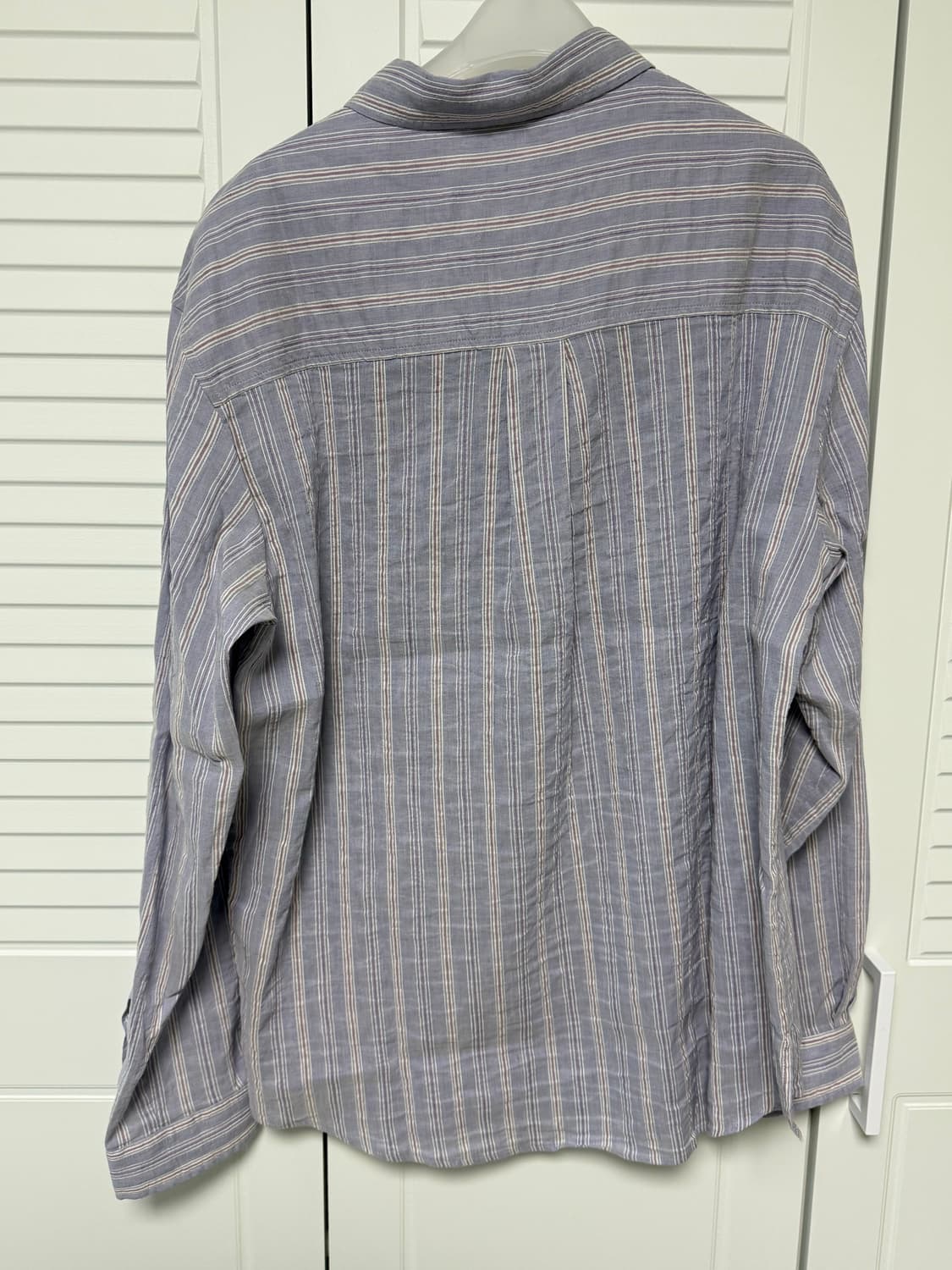 2024 타임옴므 스트라이프 린넨 셔츠 한섬 상품이미지3