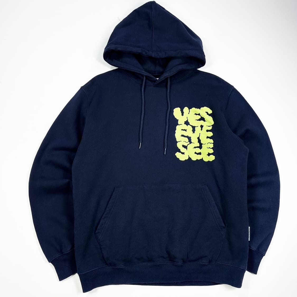 예스아이씨 네이비 헤비 코튼 후드티 (실측 L) 상품이미지2