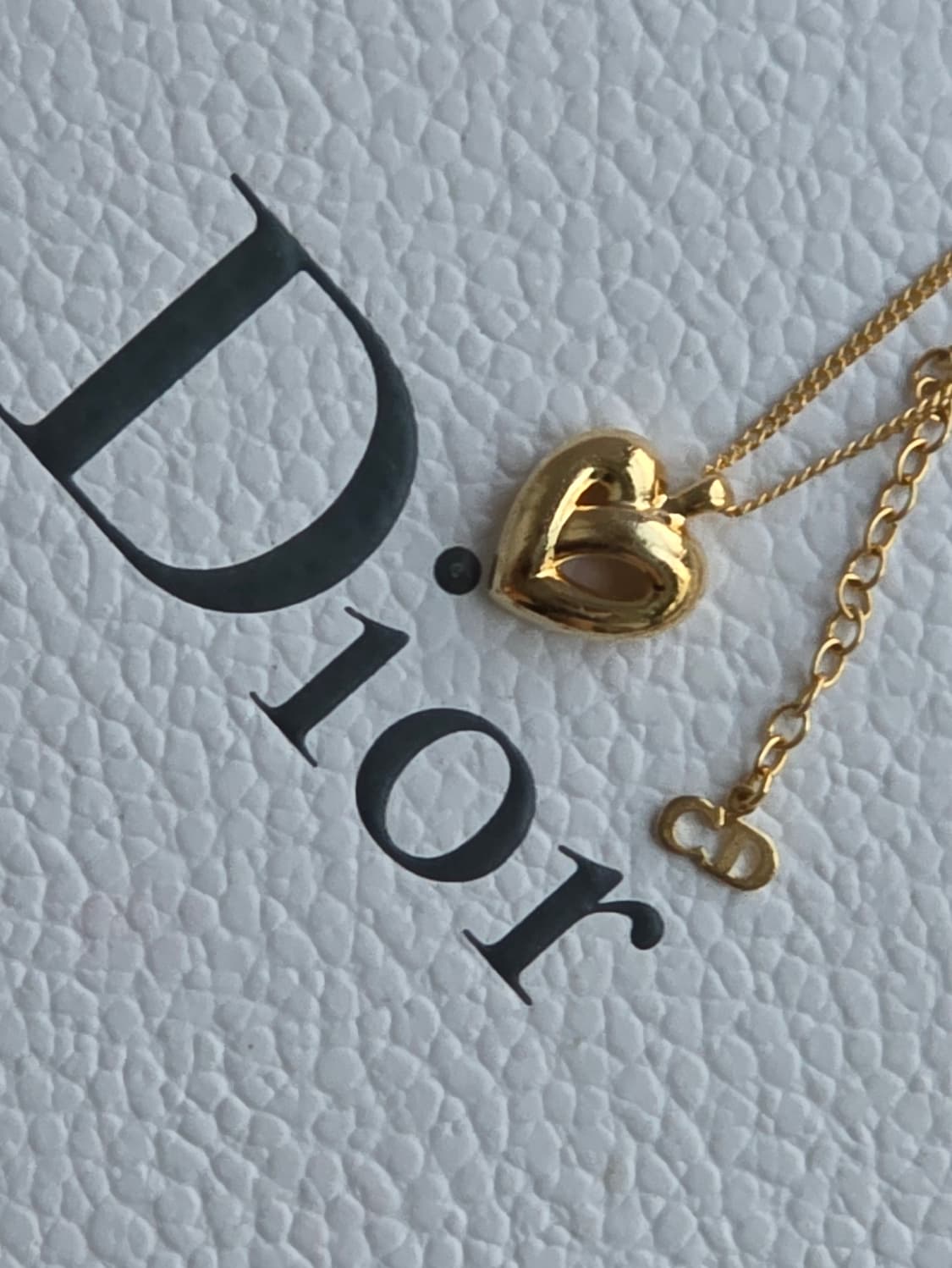 디올 금장 하트 펜던트 목걸이 상품이미지3