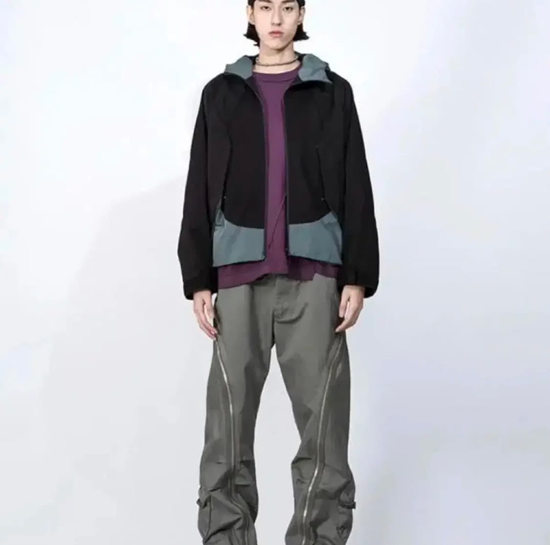 코스트퍼킬로 지퍼팬츠 그레이 XL 상품이미지1