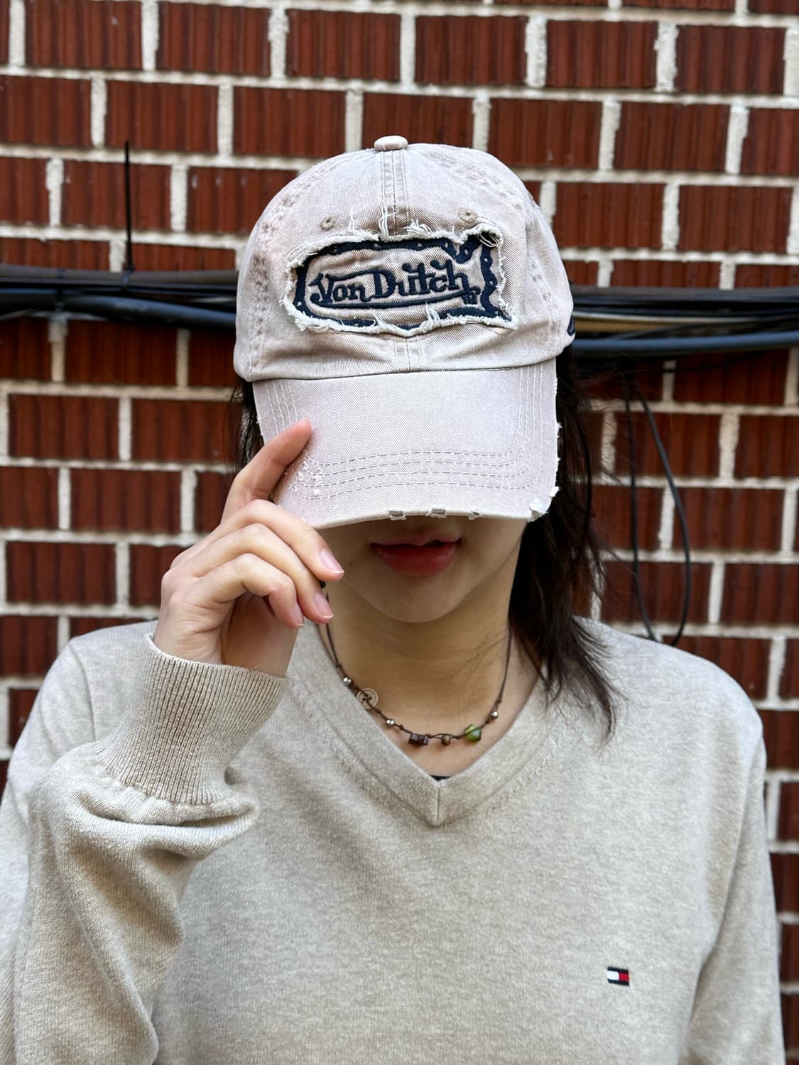 마크뉴욕 레더 후드 자켓 타미 니트 핀턱 스커트 코디 상품이미지7